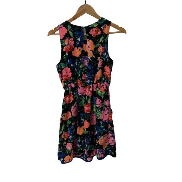 Women's One Clothing Floral Romper Side Pockets Stretch Waist SZ Small - Picture 1 of 6